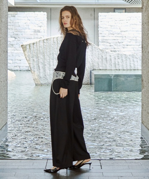 JOSE MOON（ジョゼムーン） カーディガン TULLE SEAM KNIT CARDIGAN
