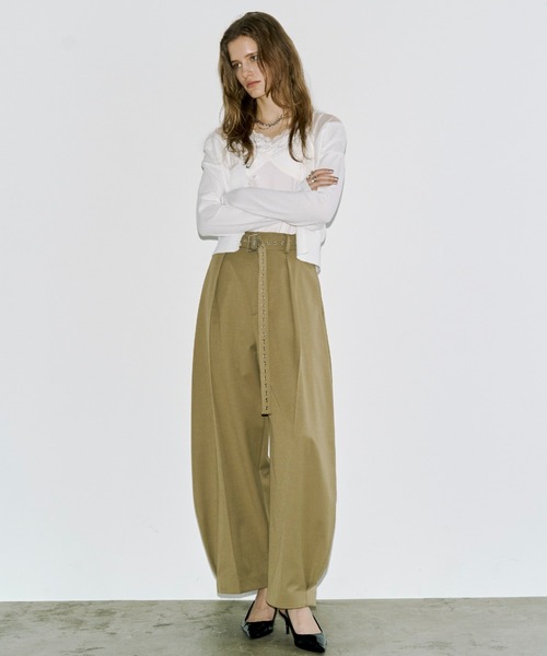 JOSE MOON（ジョゼムーン） カーディガン TULLE SEAM KNIT CARDIGAN