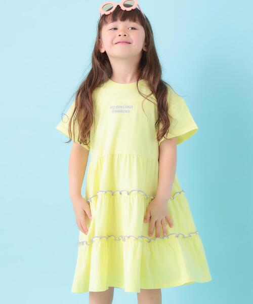 SHOO・LA・RUE（シューラルー） ワンピース 「100-150cm」配色メロー