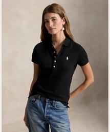 【美品】PoloRalphLauren ブラックポロシャツ XS スリムフィット POLO RALPH LAUREN（ポロ・ラルフローレン） ラルフローレン