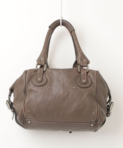 ろ*こ様 美品！Chloe グレー パディントン Chloe（クロエ） パディントン ハンドバッグ - グレー レディース