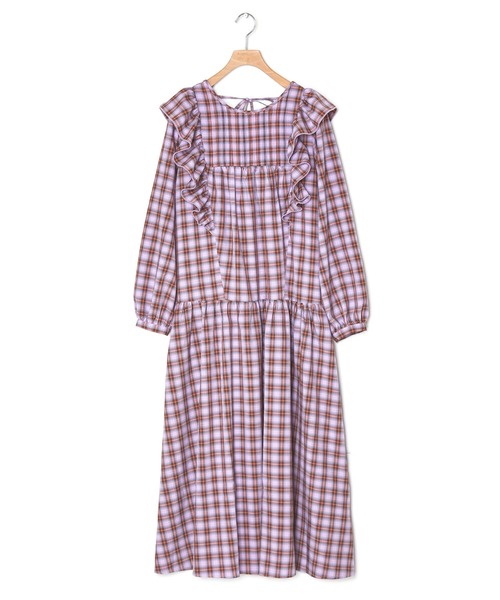「Alley by w closet」 長袖ワンピース FREE ラベンダー レディース_画像2