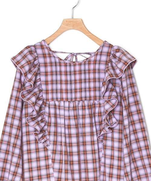 「Alley by w closet」 長袖ワンピース FREE ラベンダー レディース_画像3