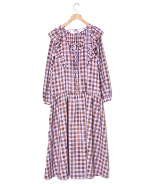 「Alley by w closet」 長袖ワンピース FREE ラベンダー レディース_画像5