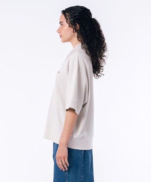 LACOSTE（ラコステ） 7分袖ポロシャツ 36 ホワイト レディース