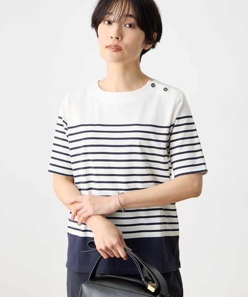Ｔシャツ　プルオーバー☆リバティ DECOY SINCE 1981 tシャツ 「Liberty」リバティプリントパネルボーダー