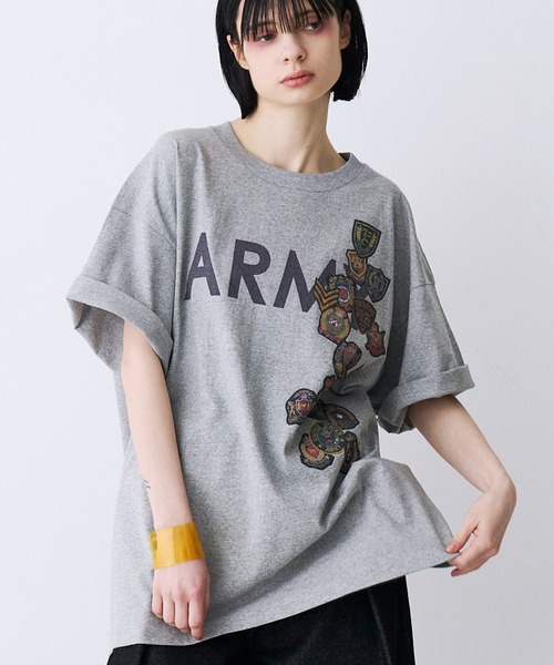 SeeSew tシャツ 「UNISEX」ARMY WAPPEN PRINT TEE/アーミーワッペン 