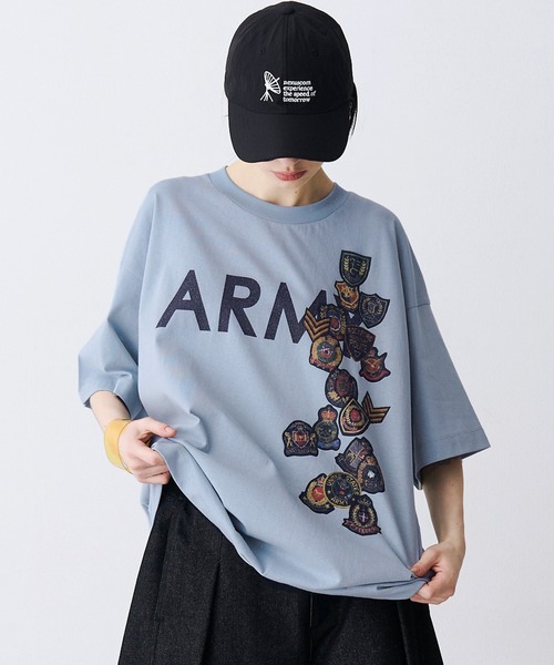 SeeSew tシャツ 「UNISEX」ARMY WAPPEN PRINT TEE/アーミーワッペン