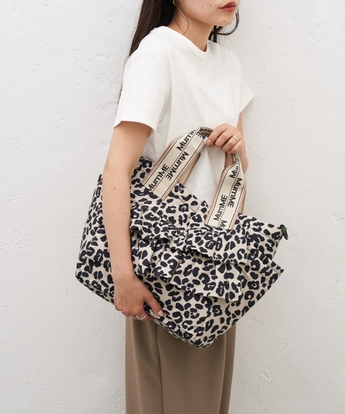 ショルダーバッグ バッグ :「ZOZO限定」「MumME」A4サイズ収納可能フリルデザイン2WAYショルダーBAG レディースの画像