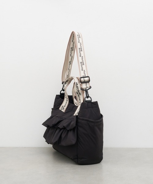 ショルダーバッグ バッグ :「ZOZO限定」「MumME」A4サイズ収納可能フリルデザイン2WAYショルダーBAG レディースの画像