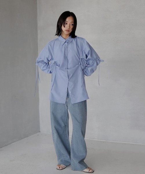 「hellam」 長袖シャツ FREE ブルー レディース_画像8