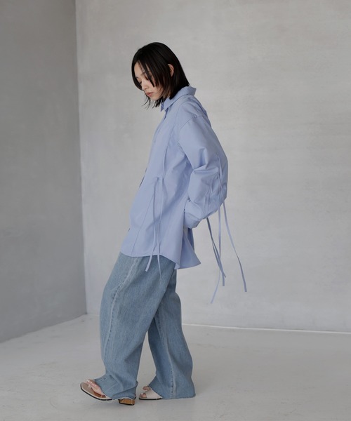「hellam」 長袖シャツ FREE ブルー レディース_画像9