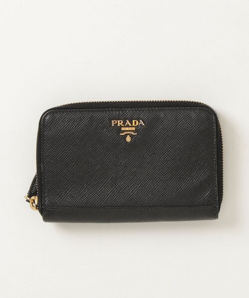 PRADA サフィアーノレザー財布 ブラック PRADA（プラダ） サフィアーノレザー 財布 - ブラック レディース