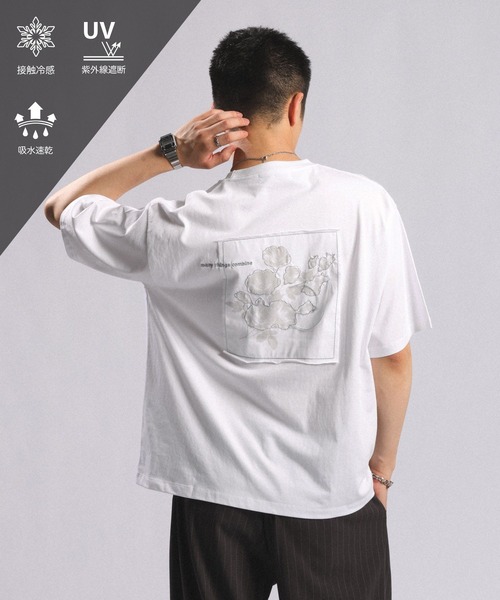 RAGEBLUE（レイジブルー） tシャツ 速乾 「接触冷感/吸水速乾 」FLOWER