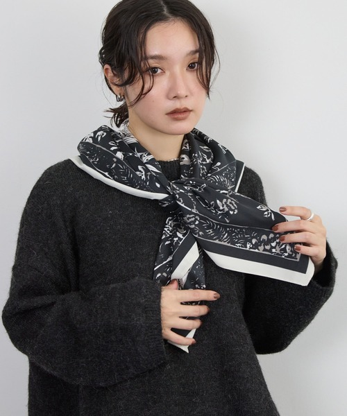STELLA FISH スカーフ バンダナ ボタニカル大判スカーフ レディース
