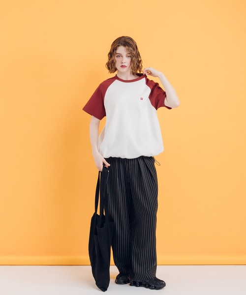 「MUHET」 半袖カットソー MEDIUM ブラウン レディース_画像4