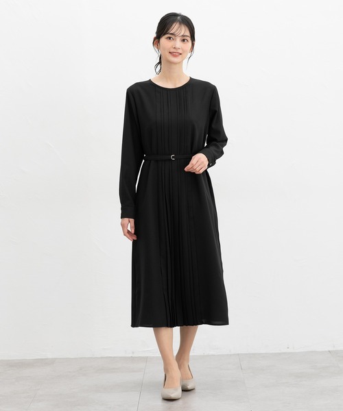 「Honeys」 「GLACIER」長袖ワンピース M グレイッシュブルー レディース_画像4