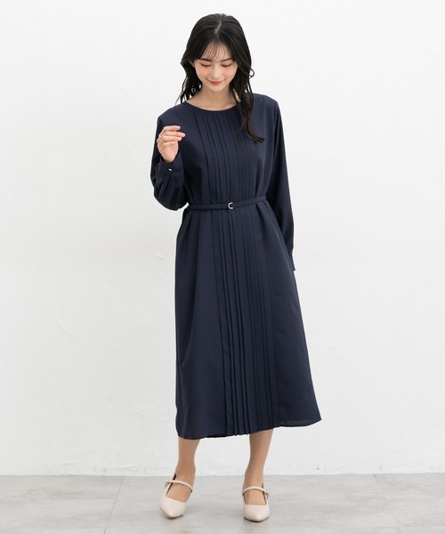 「Honeys」 「GLACIER」長袖ワンピース M グレイッシュブルー レディース_画像6