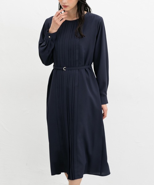 「Honeys」 「GLACIER」長袖ワンピース M グレイッシュブルー レディース_画像7