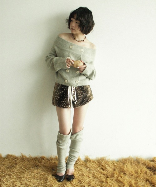 igi パンツ Laced Fur Shorts / レースアップファーショートパンツ