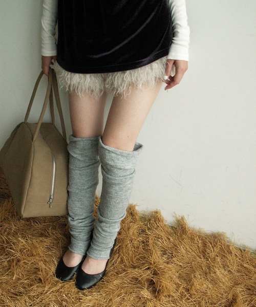 igi パンツ Laced Fur Shorts / レースアップファーショートパンツ