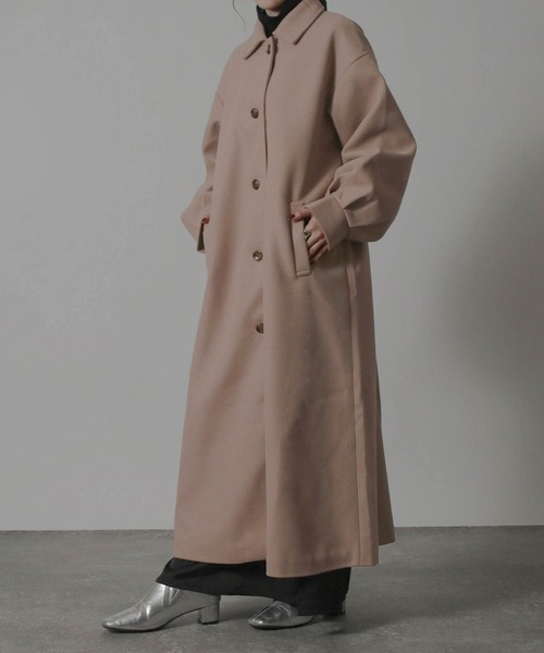 I590 M バーバリー ベルト付 ロング ステンカラーコート レディース I590 M バーバリー ベルト付 ロング ステンカラーコート レディース