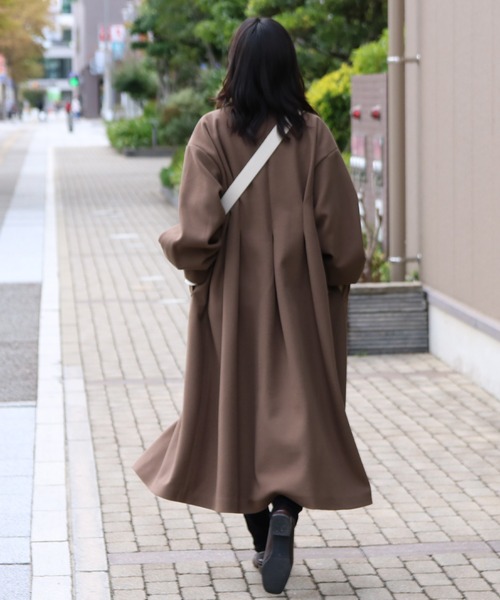 値下げ❗️mideal store.favclo.jpロングステンドカラーコート BONLEA ステンカラーロングコート