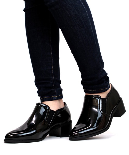 スリッポン LIBERTYDOLL / ポインテッドトゥ4cmチャンキーヒールスリッポンシューズ (5473)|ZOZOTOWN |01