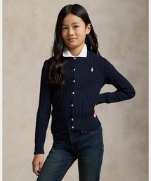 【現行QR◆WASH MERINO◆未使用に近い】ラルフローレンカーディガン★紺 Polo Ralph Lauren Childrenswear ラルフローレン カーディガン ミニ