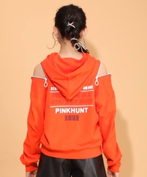 パーカー PINKHUNT 肩出しジップパーカー 6101K #IG|ZOZOTOWN PayPayモール店|06