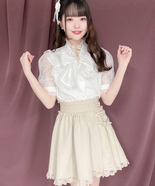 ROJITA（ロジータ） シャツ ブラウス シアーリボンレースTOPS