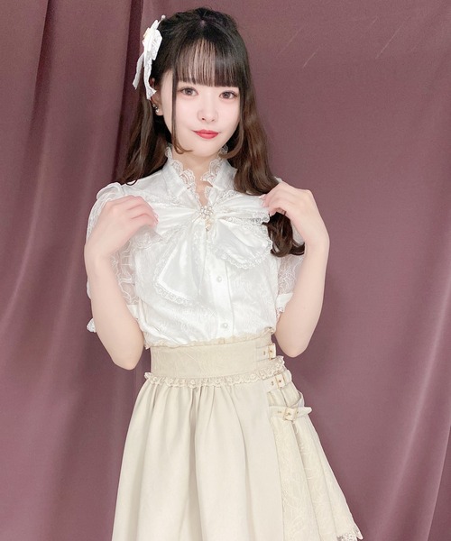 ROJITA（ロジータ） シャツ ブラウス シアーリボンレースTOPS