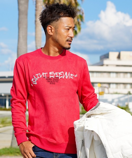 GADID ANONIMEMブラック スウェット GADID ANONIEM グラフィックスウェットシャツ 黒