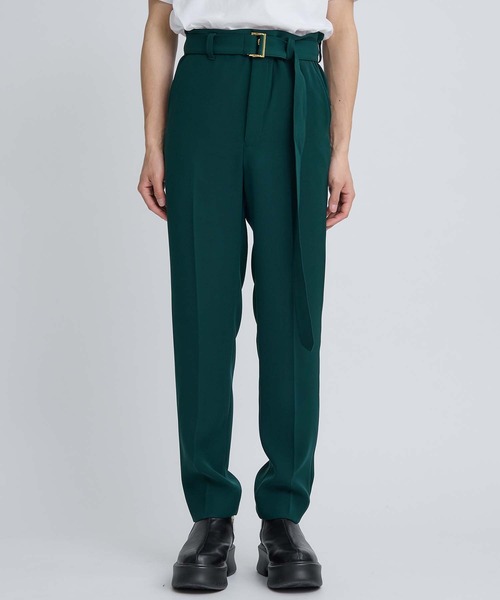 CULLNI 25ss STUDIOUS別注 スラックス CULLNI スラックス STUDIOUS別注 WIDE STRAIGHT SLACKS メンズ
