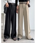 ワイドパンツ スラックス パンツ 「販売枚数7...の詳細画像1