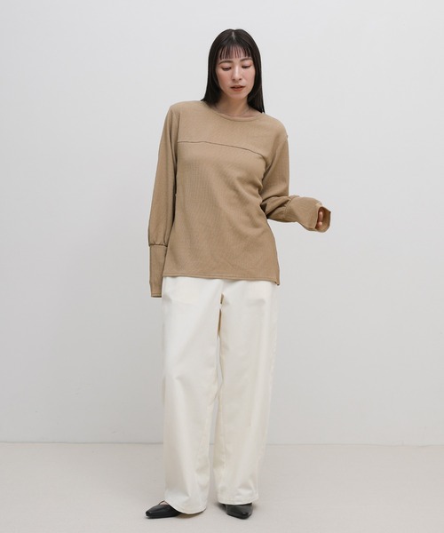 select MOCA（セレクトモカ） tシャツ ジャガードロングカフストップス
