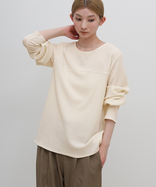 select MOCA（セレクトモカ） tシャツ ジャガードロングカフストップス