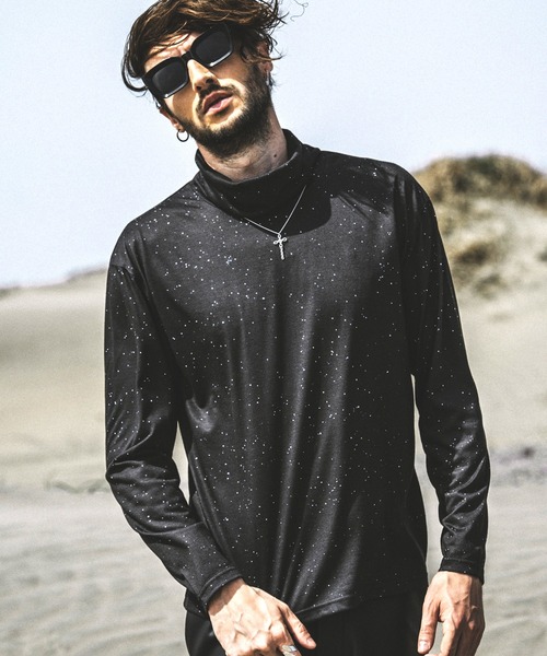 NO ID.（ノーアイディー） tシャツ 「NO ID.」Print Turtleneck Long T 
