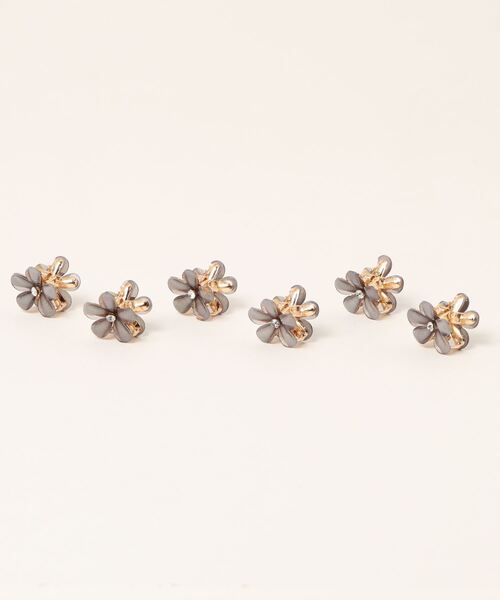 ヘアクリップ 「 Bambin / ボンバン 」 キラキラ フラワー クリップ 6