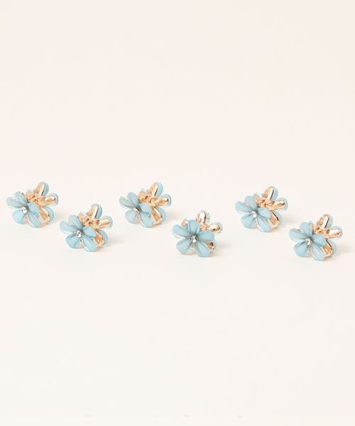 薔薇とキラキラのヘアピン 3個セット ヘアクリップハンドメイド 薔薇