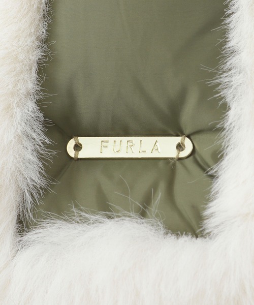 FURLA（フルラ） マフラー ストール フェイクファーマフラー ダウン