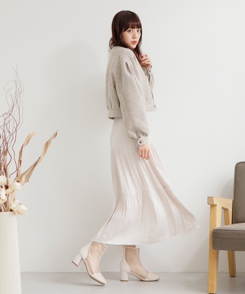 LADYMADE ブルゾン アウター 2WAYカラーツイードブルゾン