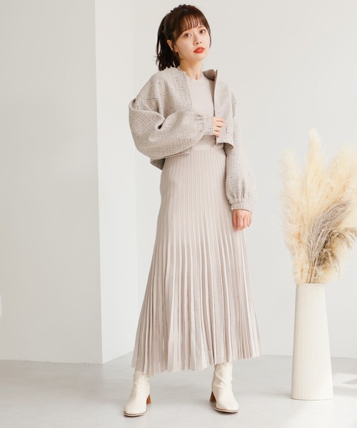 LADYMADE  レディメイド アウター ブルゾン ツイードブルゾン LADYMADE ブルゾン アウター 2WAYカラーツイードブルゾン