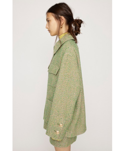 オシャレ マルチカラー  ツイードジャケット SLY セットアップ MULTI COLOR TWEED JK マルチ カラー ツイード