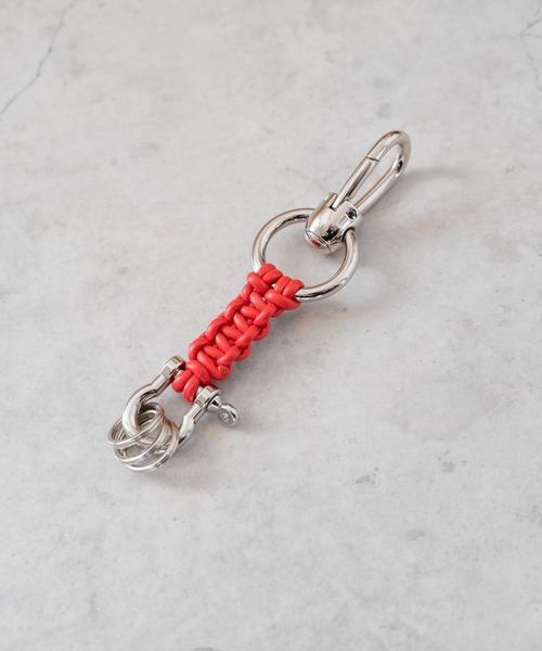 SENTI（センティ） キーホルダー LEATHER BRAID KEY CHAIN : ZOZOTOWN