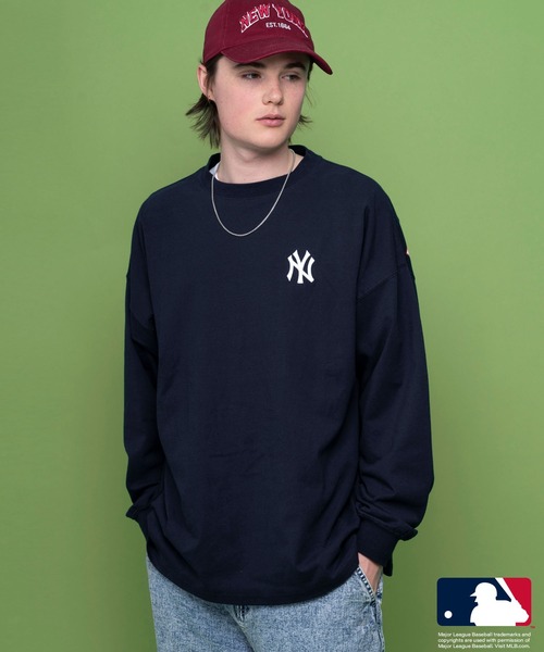 MLB tシャツ エムエルビー 胸刺繍 ワンポイント バッグロゴ ラバー
