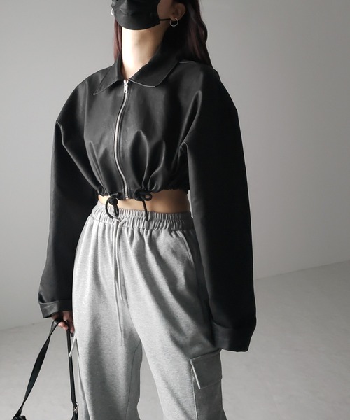 me+em select（ミームセレクト） ブルゾン アウター 「 裾が絞れる