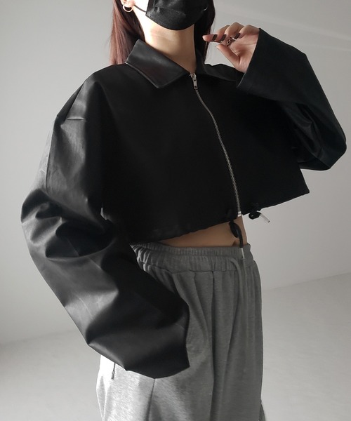 me+em select（ミームセレクト） ブルゾン アウター 「 裾が絞れる