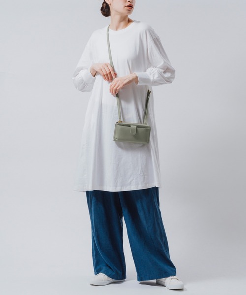 MURA ショルダーバッグ バッグ フルグレイン シュリンクレザー L