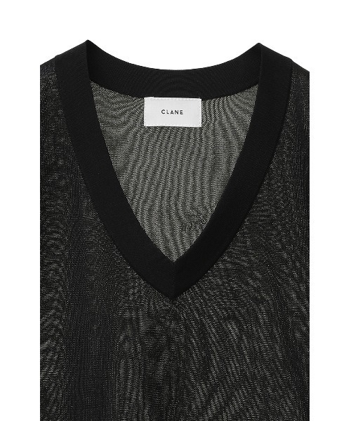 tシャツ Tシャツ レディース CLANE/クラネ/SHEER VNECK KNIT TOPS｜zozo｜13